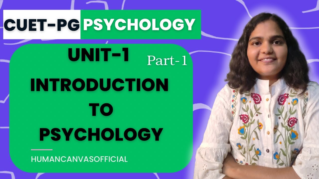 CUET PG PSYCHOLOGY (2026)! INTRODUCTION TO PSYCHOLOGY!