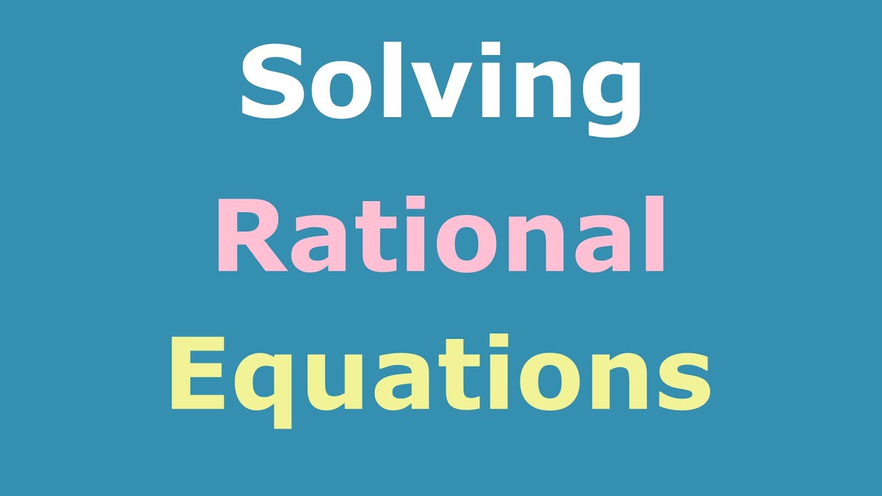 Solving Rational Equations | Inequalities | Word Problems Full Course