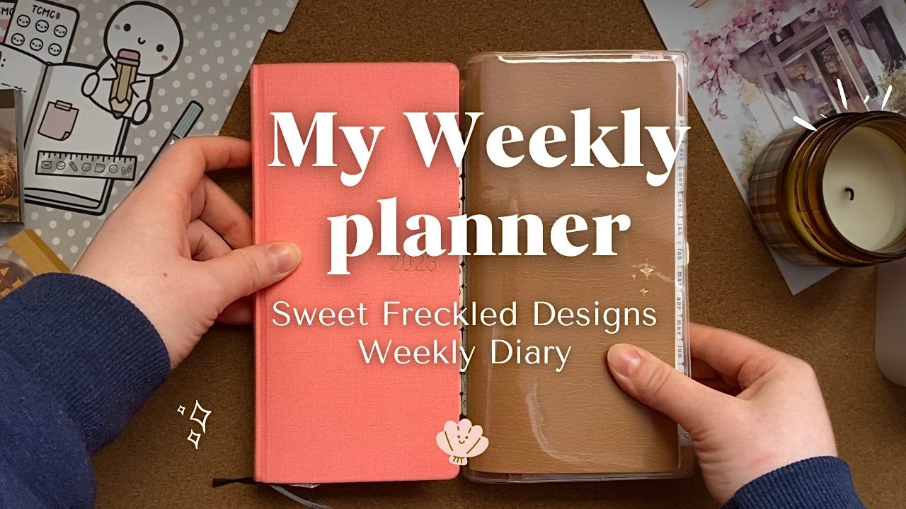 How I Use A Weekly Planner | Sweet Freckled Designs Weekly Diary & Hobonichi Weeks Comparison