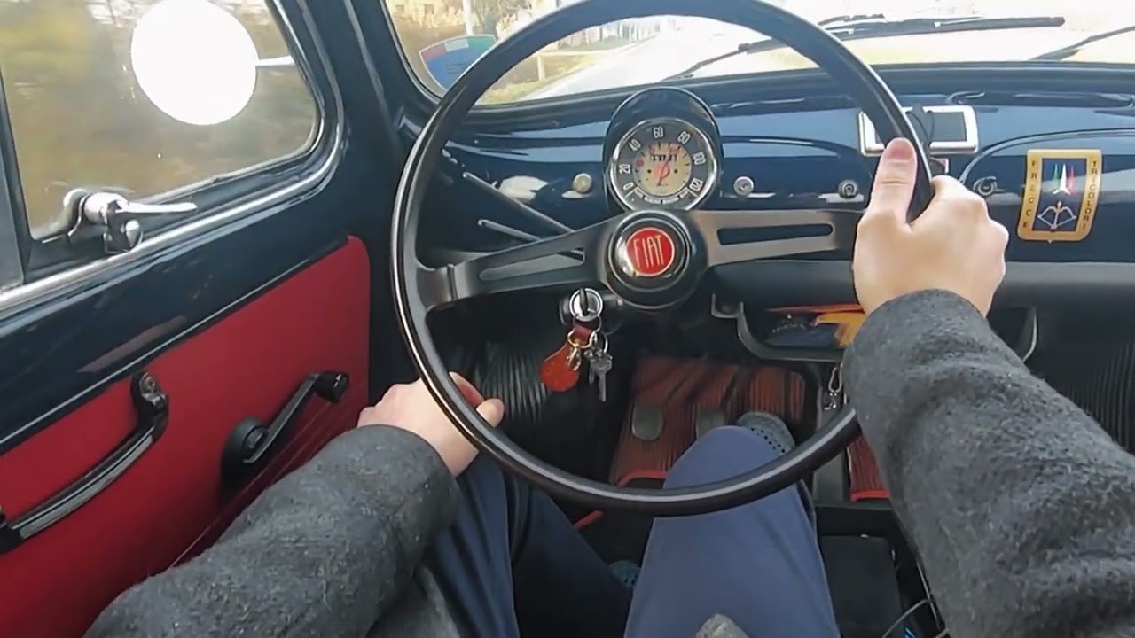 Fiat 500 R 1973 driving POV