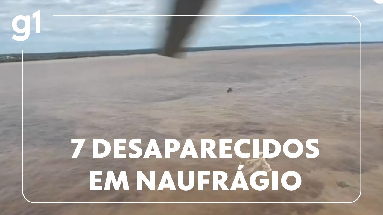 Sete pessoas desaparecidas em naufrágio em Manaus