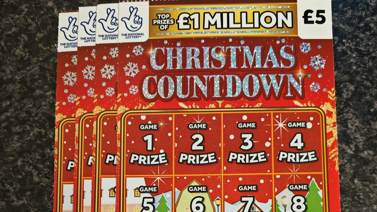 Christmas countdown scratch cards £20 in play