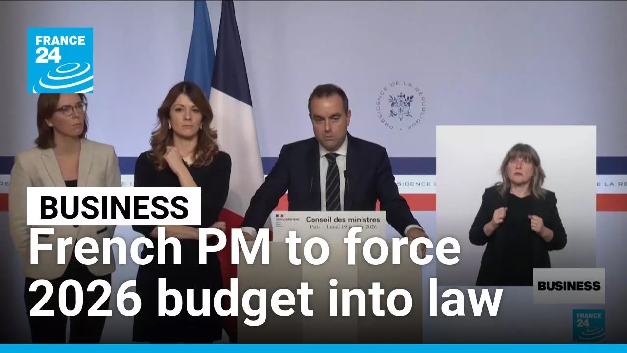 French PM to push 2026 budget through parliament without vote • FRANCE 24 English