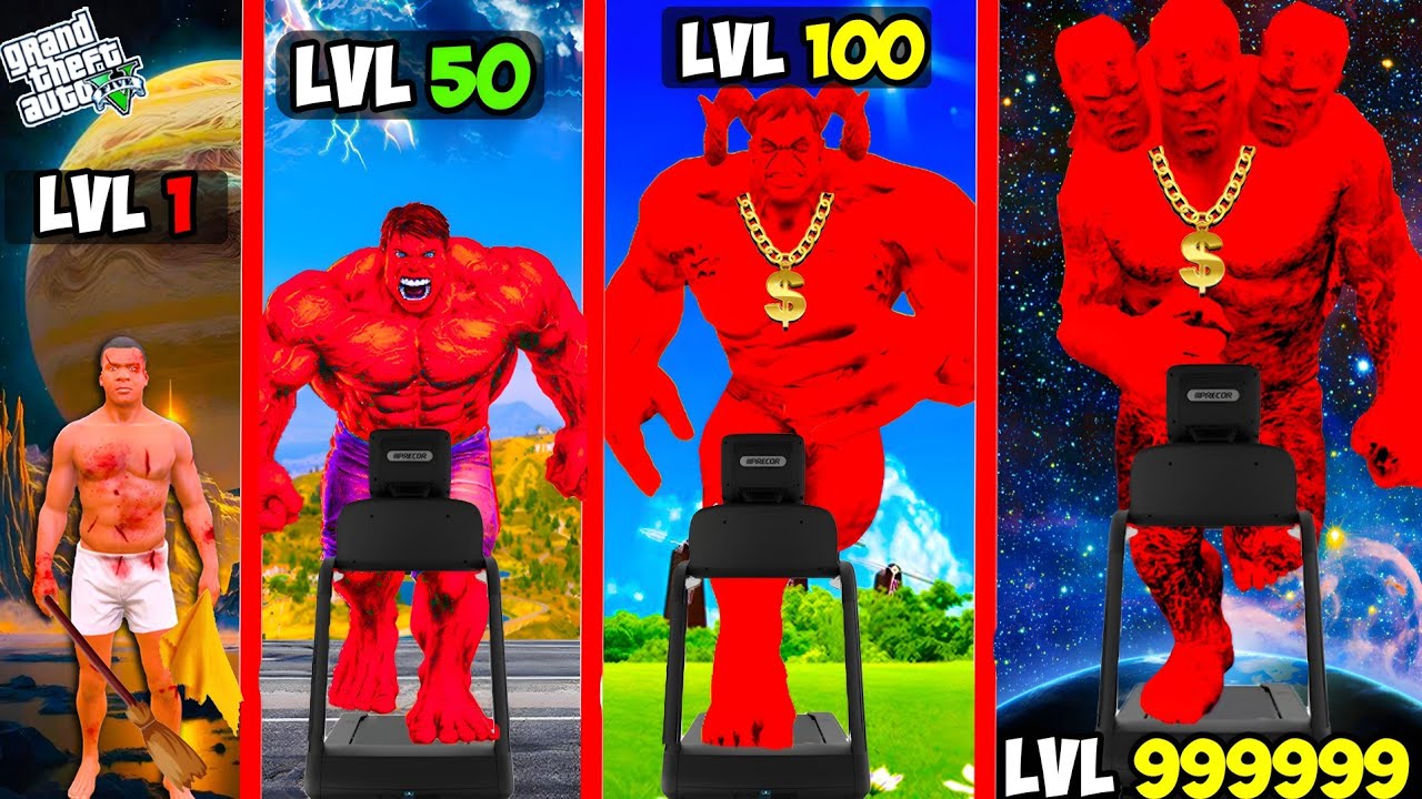 SHINCHAN Growing BIGGEST RED HULK In GTA 5!