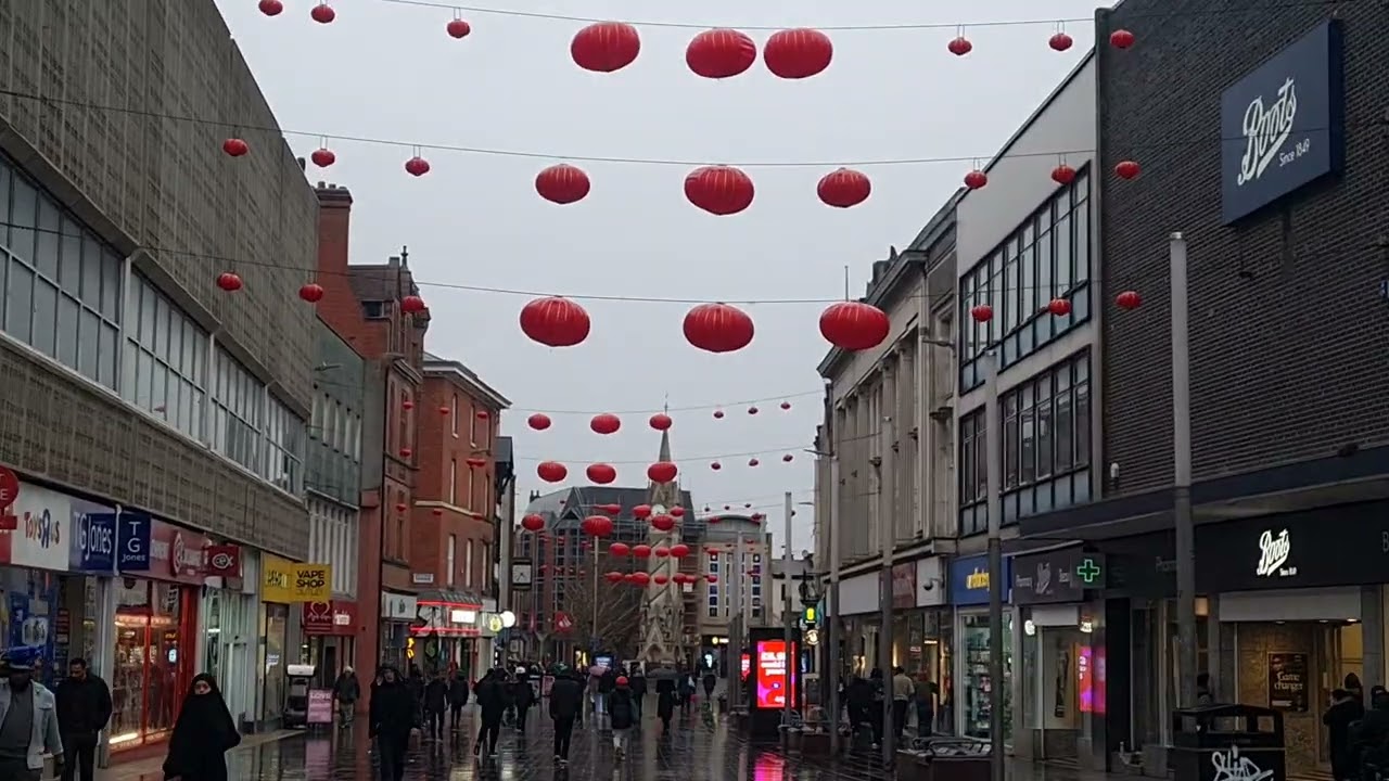 Leicester city centre, shopping centre, CHINESE NEW YEAR ....very nice, please enjoy everyone! 😁🇨🇳🇬🇧