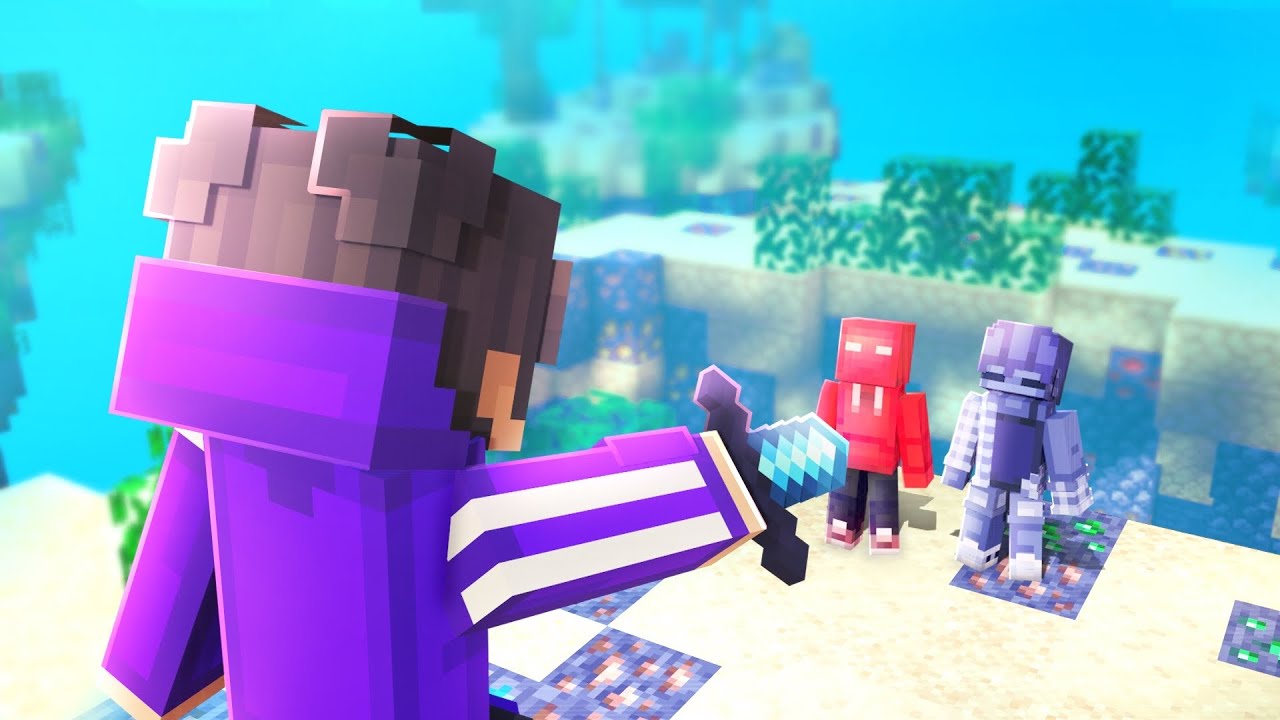 Tier testing YouTubers in Skywars 