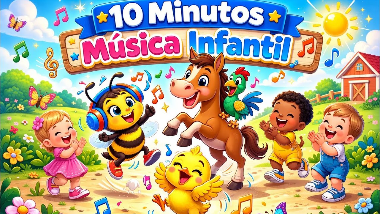 10 minutos de MÚSICA PARA CRIANÇAS 🎵✨#musicainfantil 