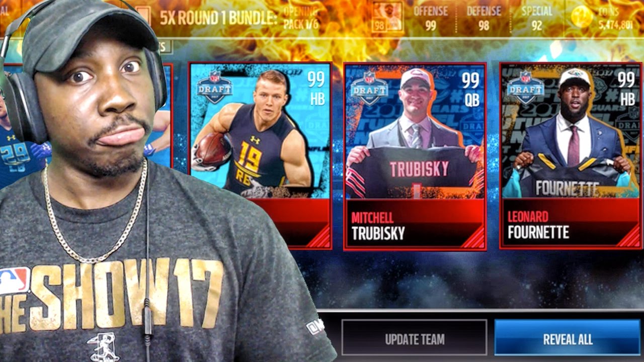 ОТКРЫТИЕ НАБОРОВ 1-ГО РАУНДА ДРАФТА И ДОМИНИРОВАНИЕ НОВИЧКОВ С РЕЙТИНГОМ 99! Madden Mobile 17 Гей...
