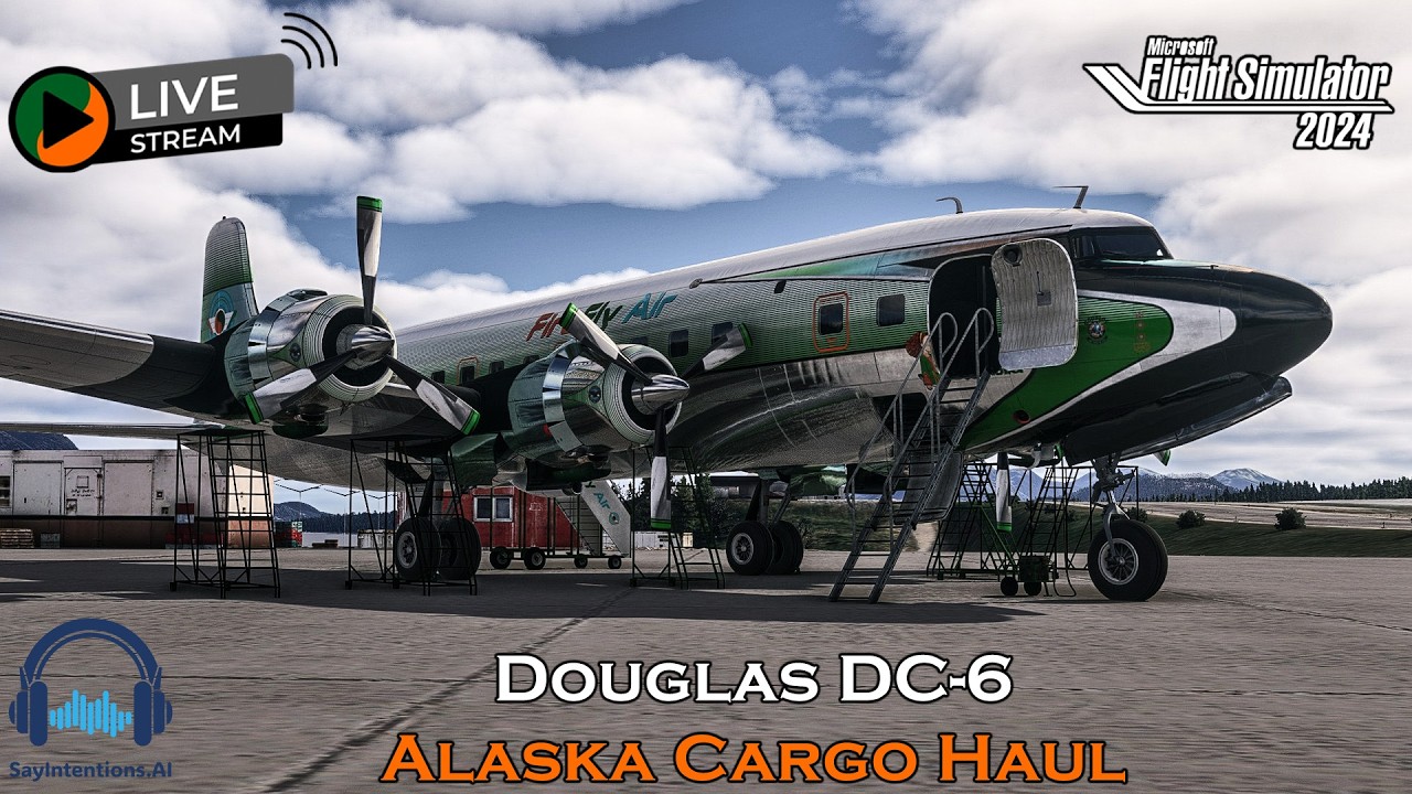 DC-6 Alaska Cargo Haul | Inside Passage | MSFS 2024 ✈️