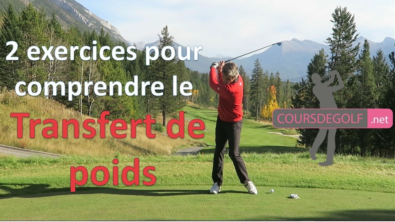 2 Exercices de transfert de poids - Cours de golf par Renaud Poupard