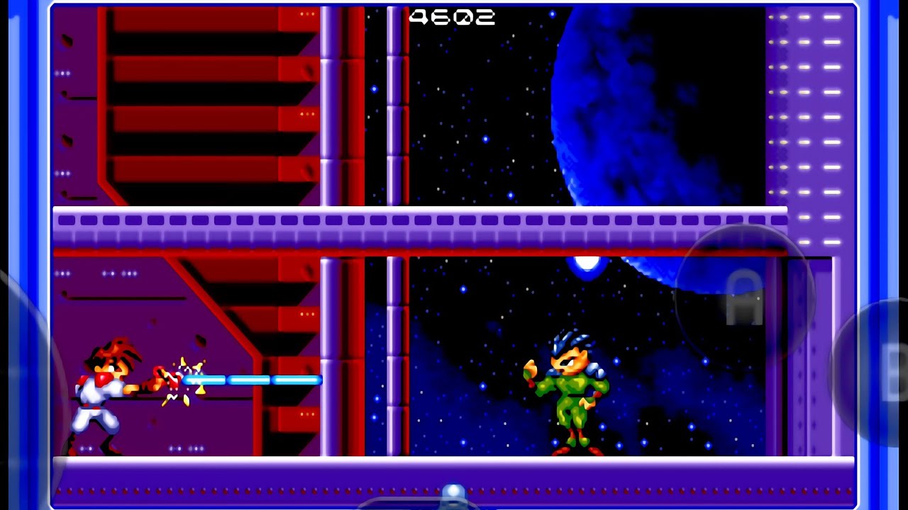gunstar heroes - MD.emu android - até zerar gameplay não comentada 
