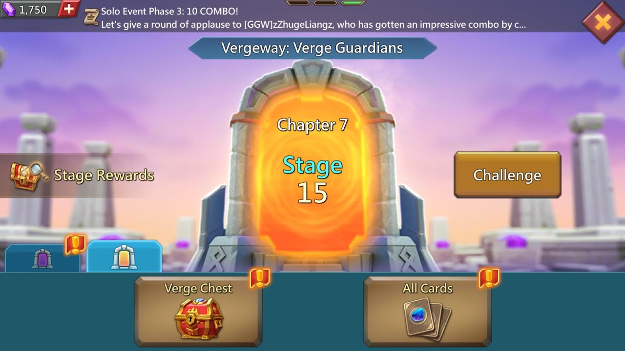 Lords mobile Vergeway chapter 7 stage 15