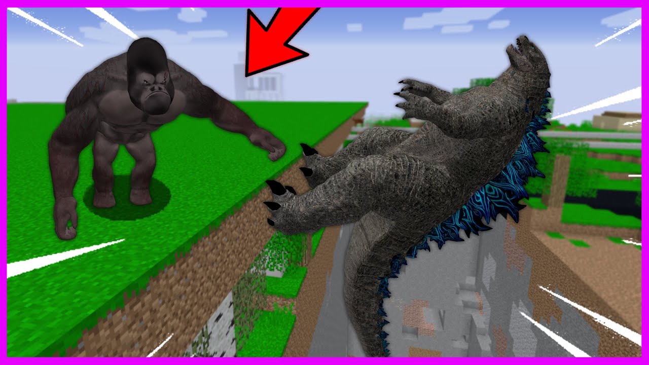 KİNG KONG GODZİLLA'YI UÇURUMDAN AŞAĞI ATIYOR! 😱 - Minecraft ZENGİN FAKİR HAYATI