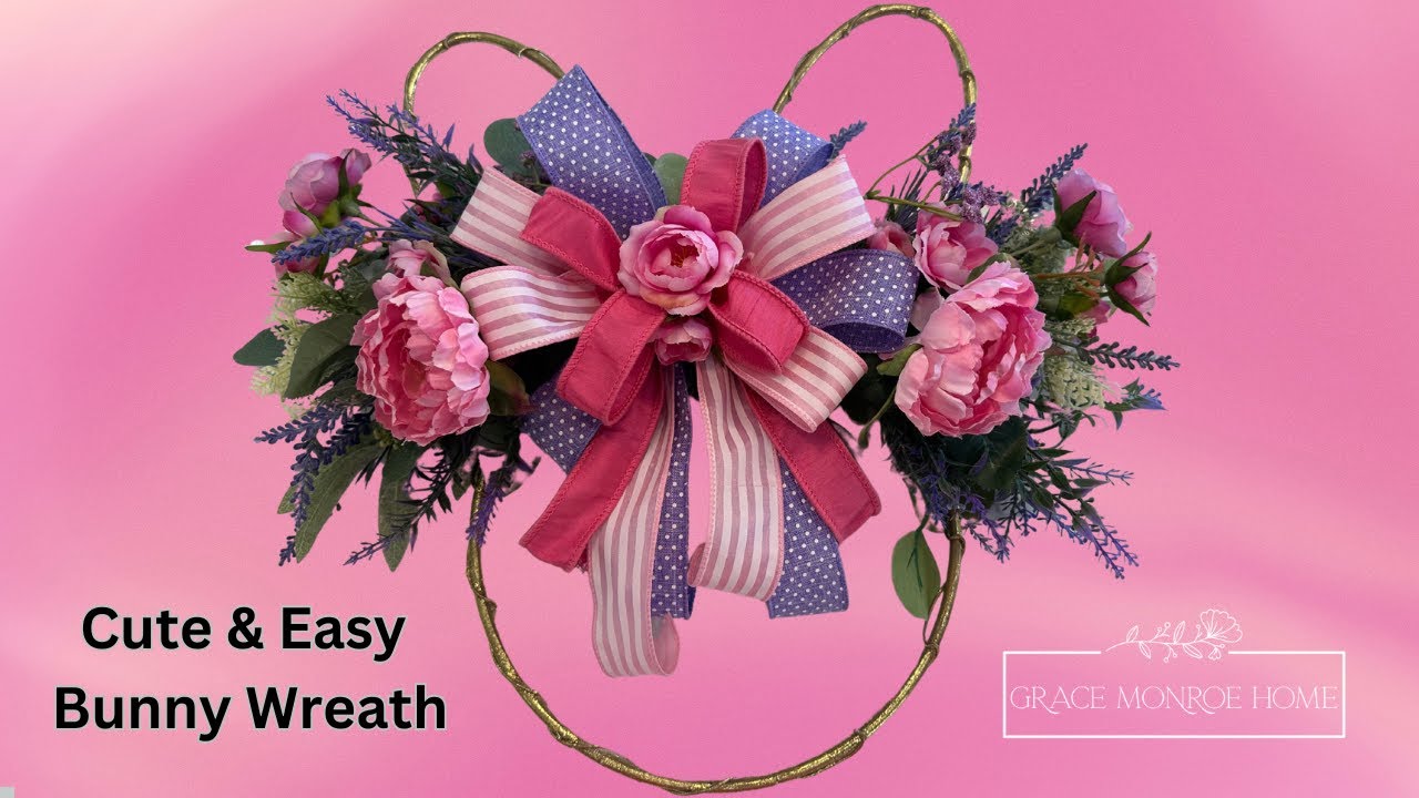 Transform a $6 Walmart Bunny Wreath into a Spring Masterpiece! 🌸