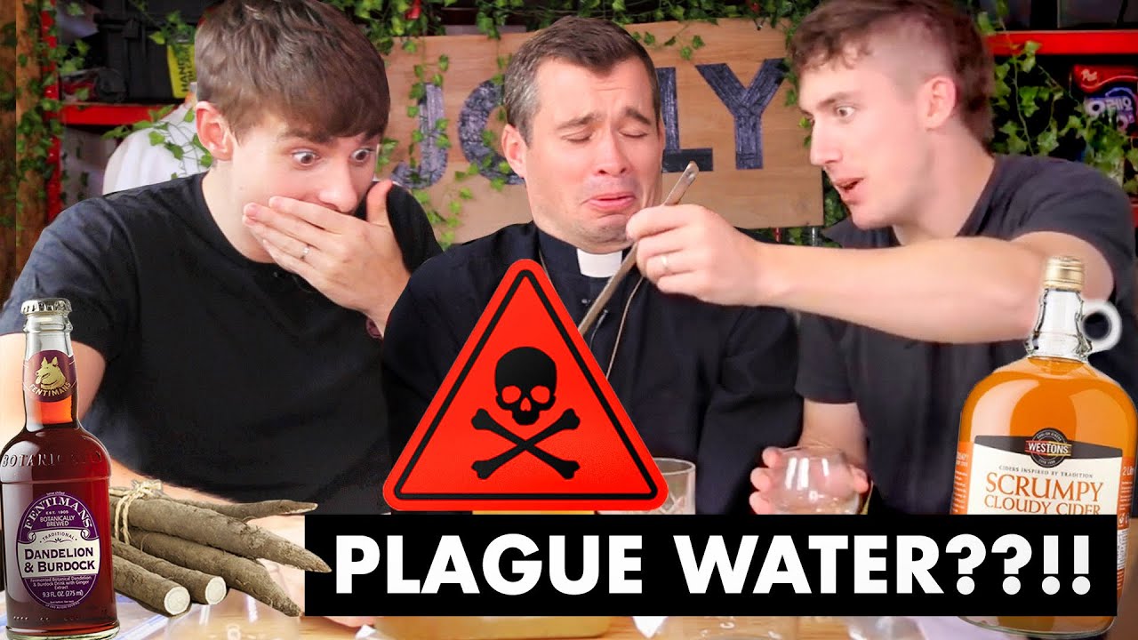 Trying PLAGUE WATER! (Traditional British Drinks😅🤮)