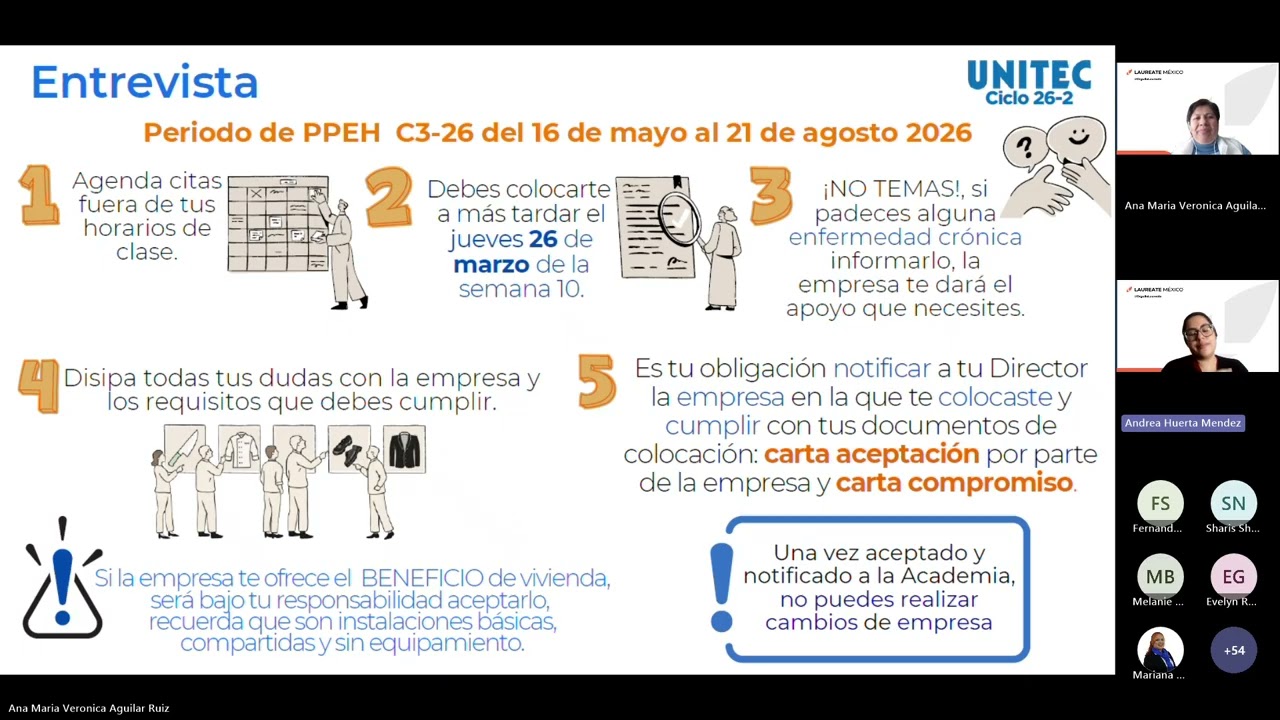 Sesión informativa UNITEC Los Reyes para PPEH 26-3