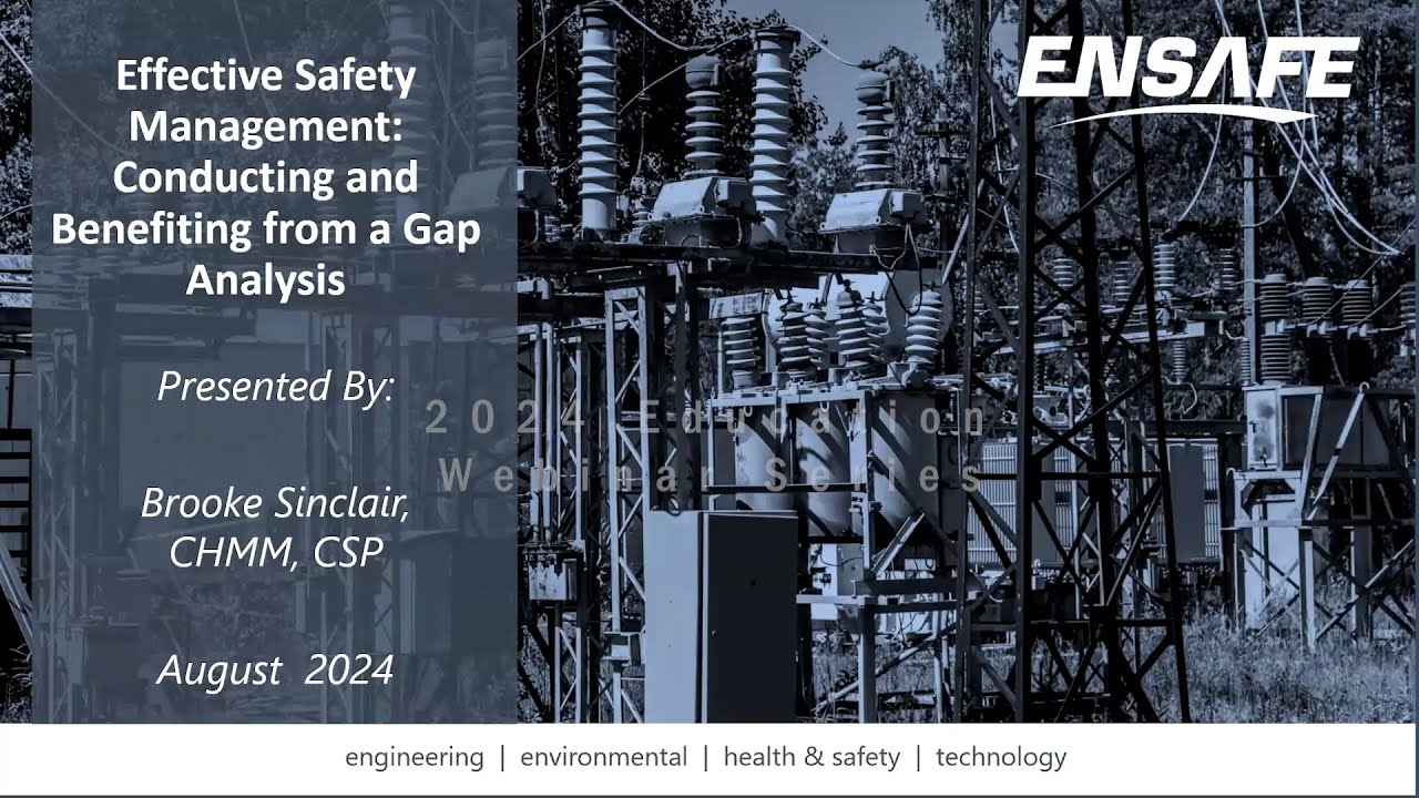 Effective Safety Management Webinar