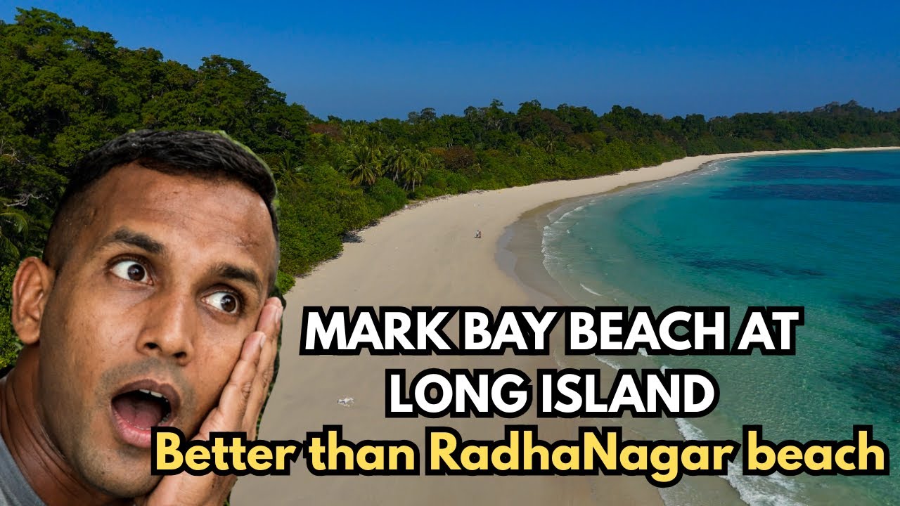 Mark bay beach at LONG ISLAND||Better than Radhanagar beach #the island vlogs