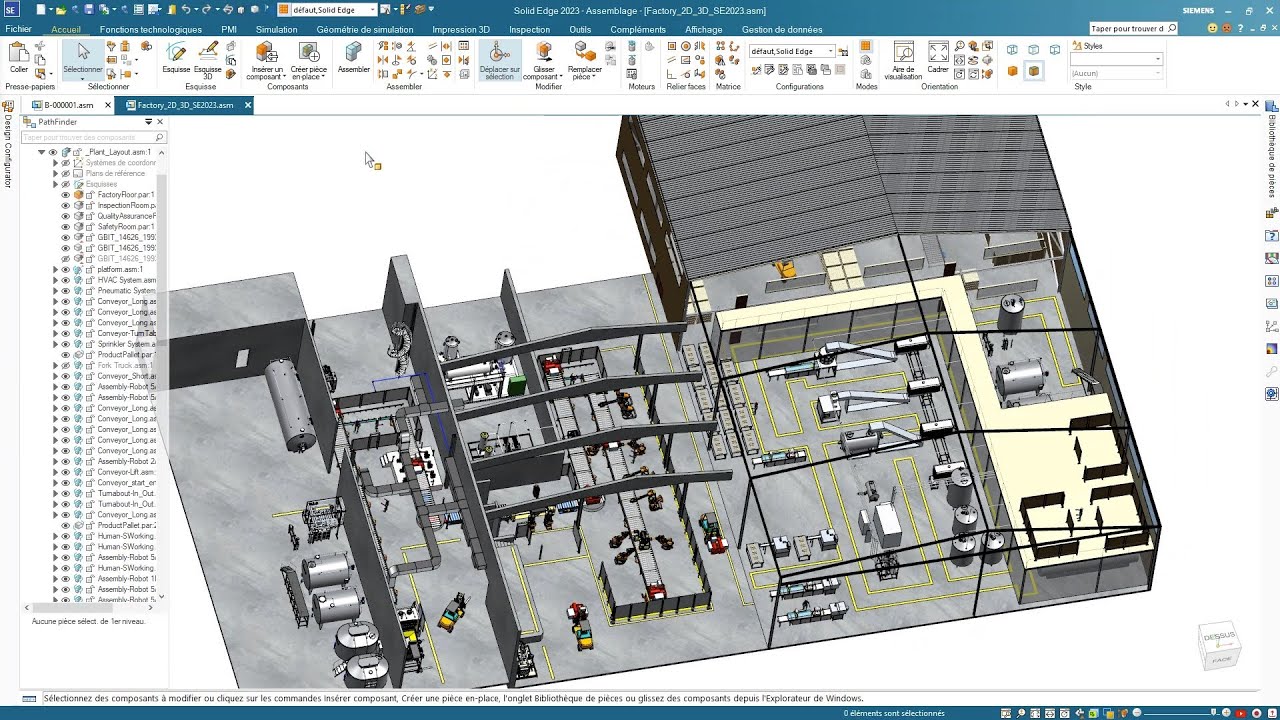 Modélisation et gestion des assemblages complexes dans Solid Edge