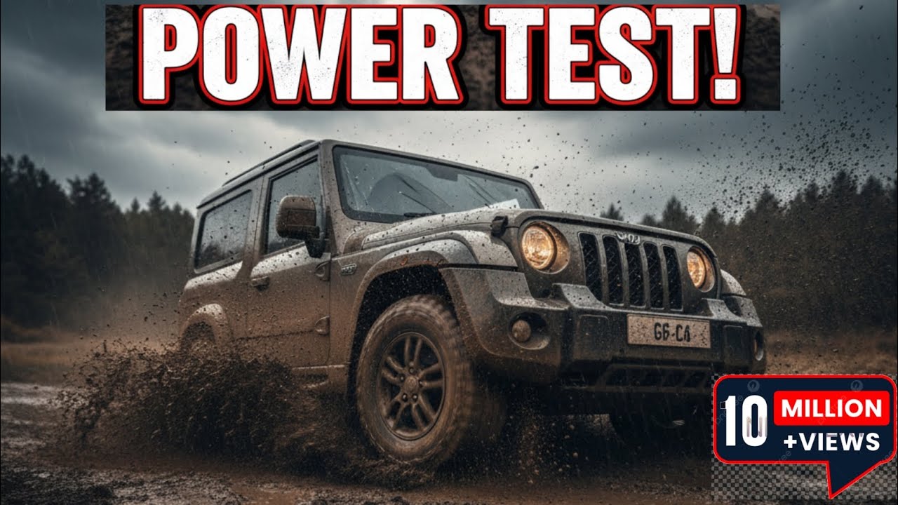 Thar 3-Door Facelift | Thar 3-Door Power Test | Thar Power Test | Mahindra Thar 3-Door Power Test⚡⚡