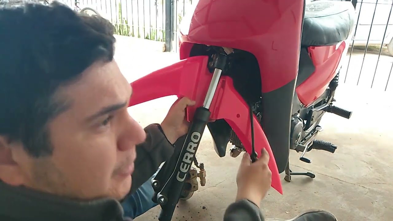 Como cambiar guardabarro delantero moto 110cc