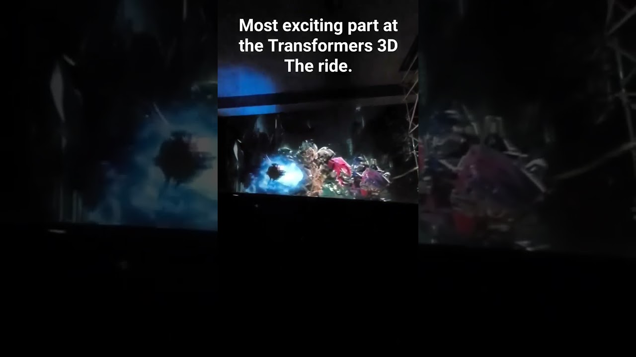 Transformers the ride 3D... this the most epic moment of the ride... for sure