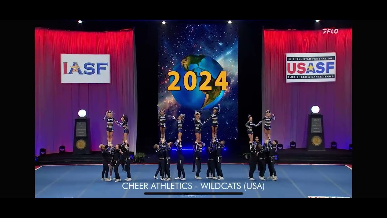 Cheer athletics-wildcats the cheerleading worlds 2024 day 1 (I don’t own the rights to the music)