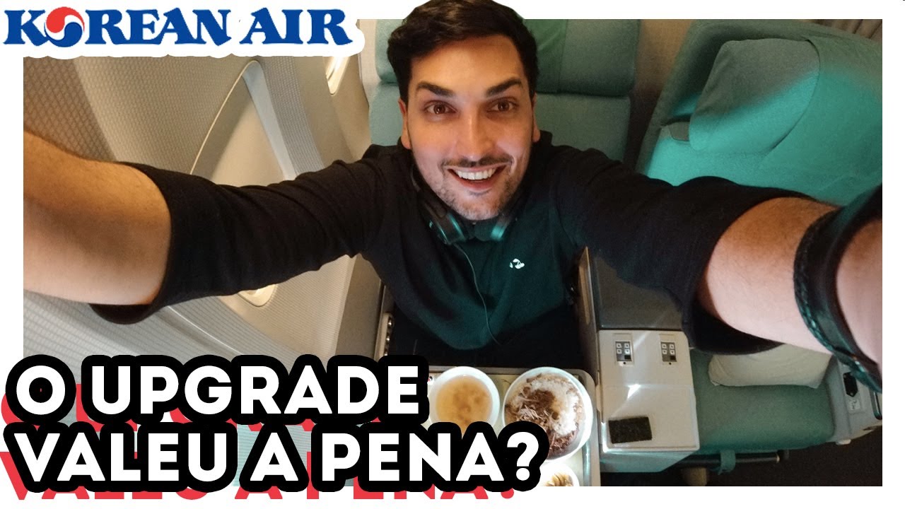 O QUE FAZER DENTRO DO AVIÃO? Voando de Seul a Okinawa com a Korean Air - Estevam Pelo Mundo