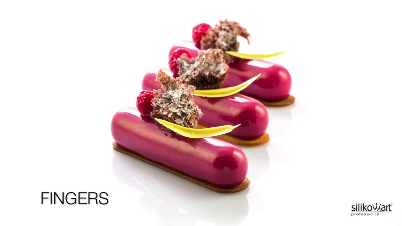 Силиконовые формы Silikomart FASHION ECLAIR 80, CYLINDRE 75, FINGERS 75