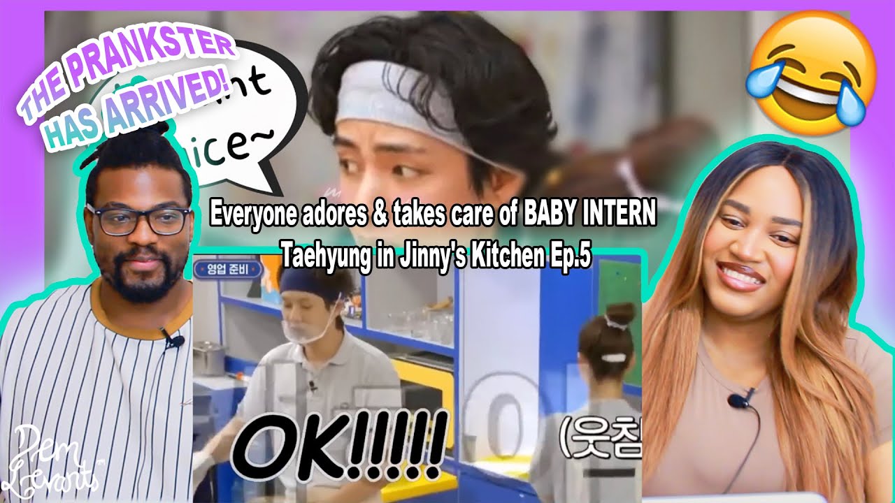 Everyone adores & takes care of BABY INTERN Taehyung in Jinny's Kitchen Ep.5| REACTION