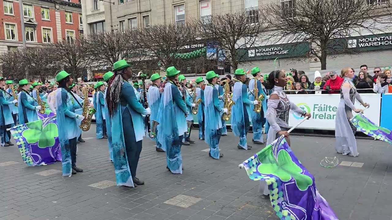 Blue Springs High School Golden Regiment March. Band - St. Patrick's Day Parade, Dublin [17.03.2025]