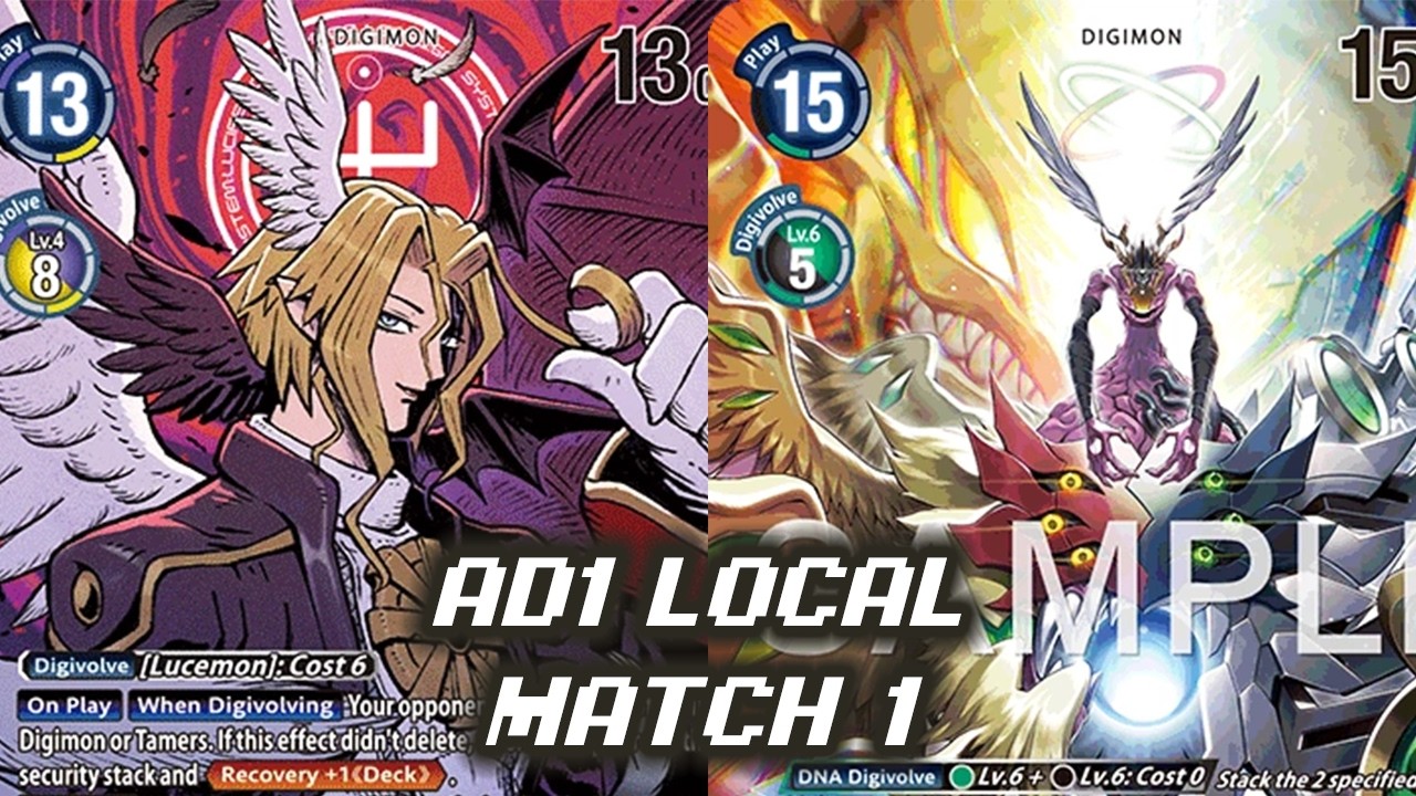 Lucemon VS ExMaquinamon | AD1 Local Match 1 | Digimon TCG Osnabrick