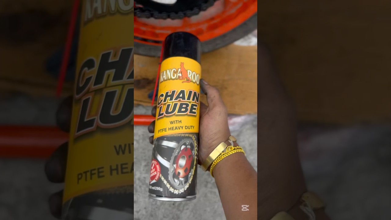 How to correctly lube your chain #chain spray used