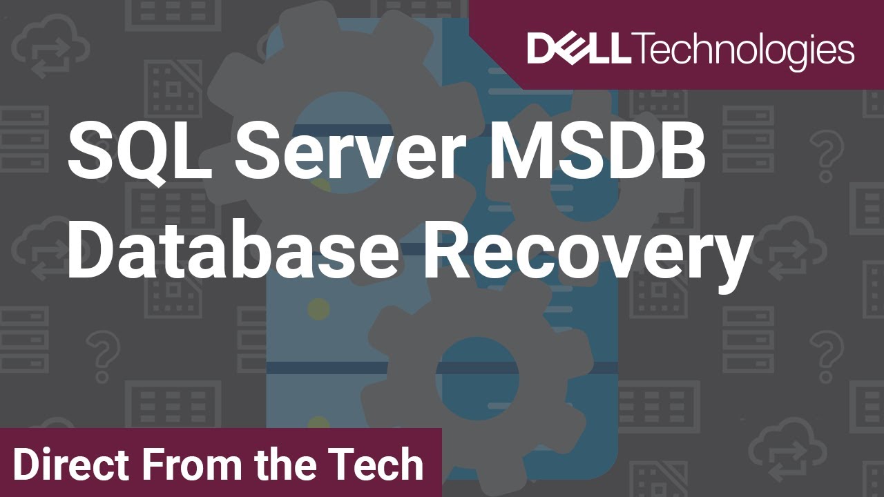 SQL Server MSDB Database Recovery