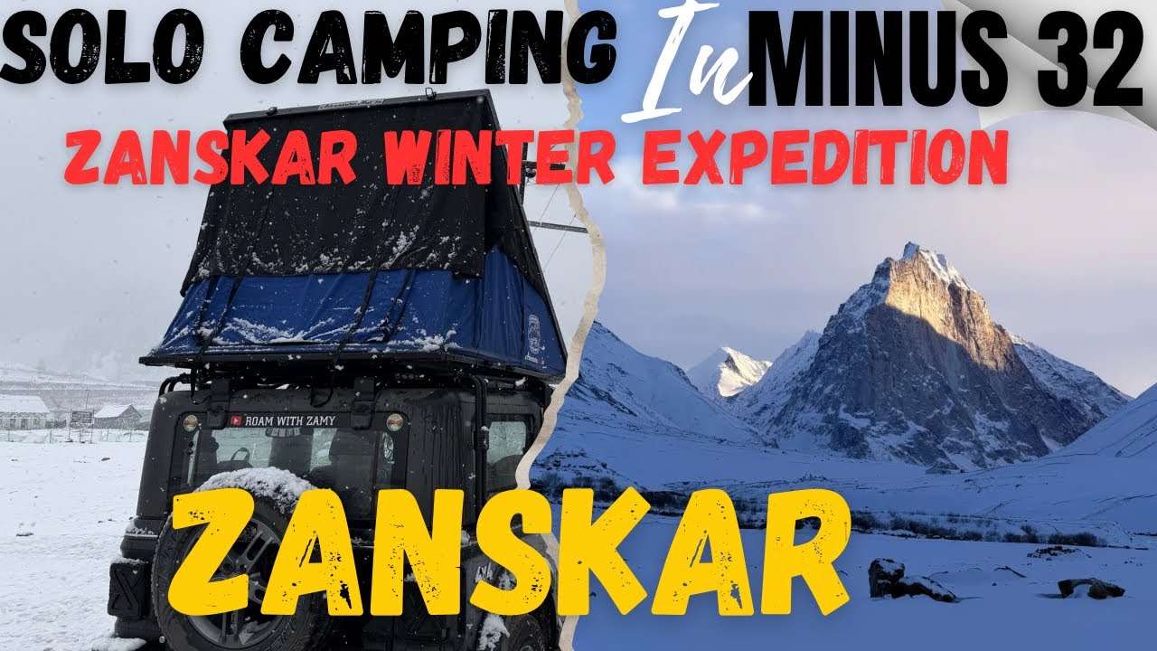 Camping in Zanskar at -32°C 🥶 | Survival Night in Extreme Winter