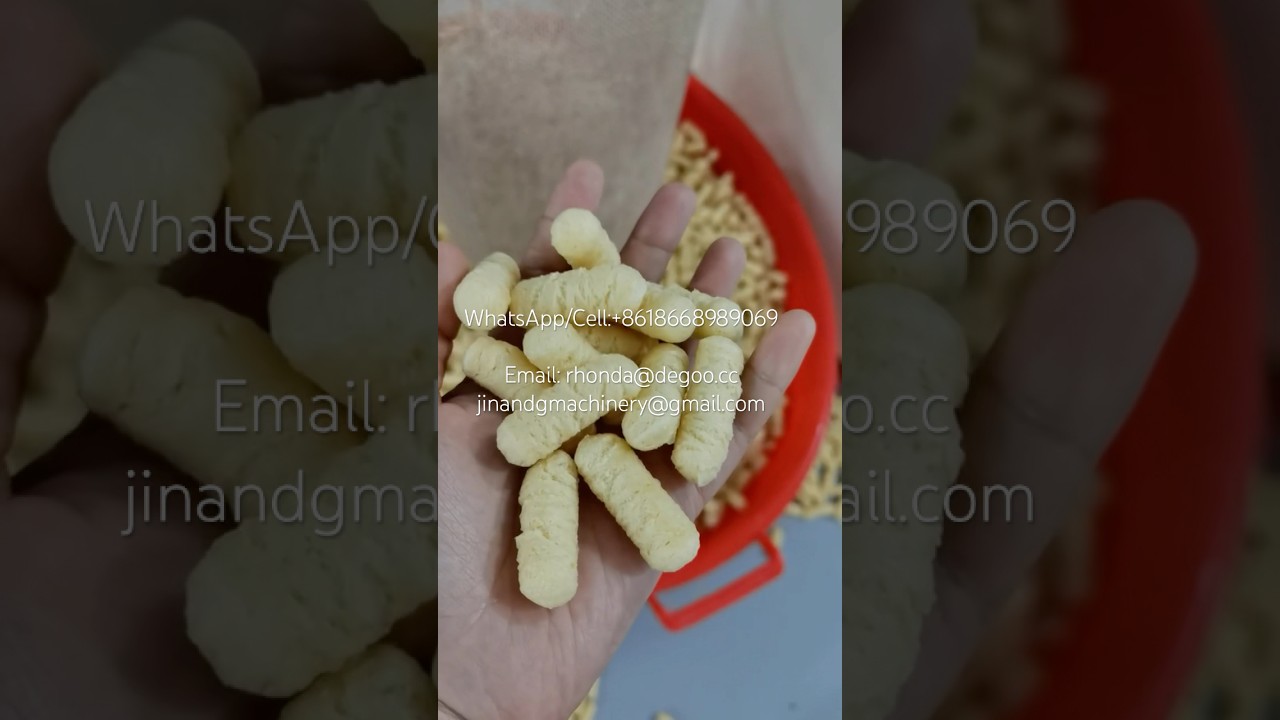 Cheesy corn puffs snacks extrusion machine corn sticks corn curls manufacturer production line