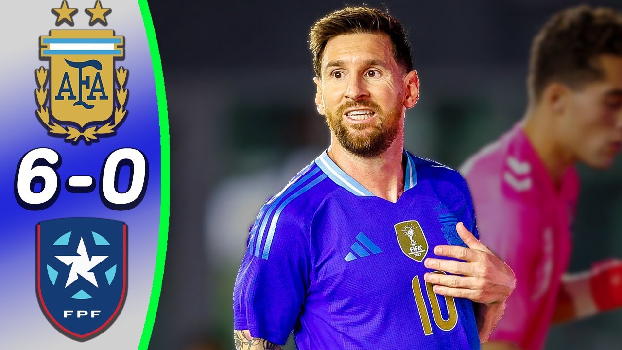 Argentina - Puerto Rico 6:0 - All Goals & Highlights - Messi Two Amazing Assist | Martinez Double