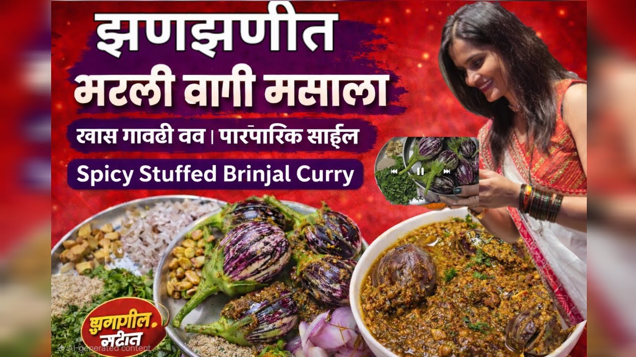 झणझणीत भरली वांगी मसाला | खास गावठी चव | Spicy Stuffed Brinjal Curry Recipe