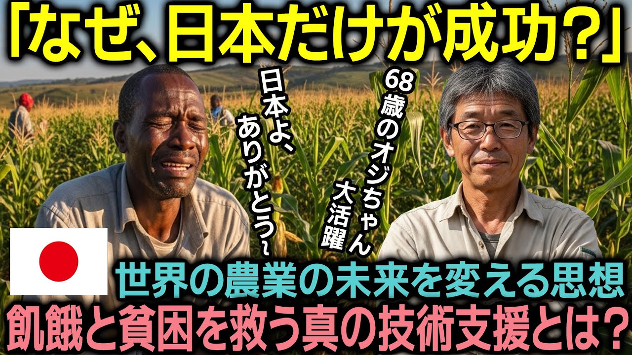 【海外の反応/日本称賛】なぜ、日本だけが成功する？飢餓と貧困を救う真の技術・農業支援とは？アフリカの大地と闘った日本人の物語
