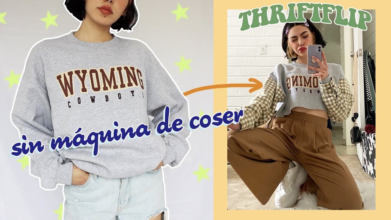 transformando ropa de tianguis *SIN MÁQUINA DE COSER*