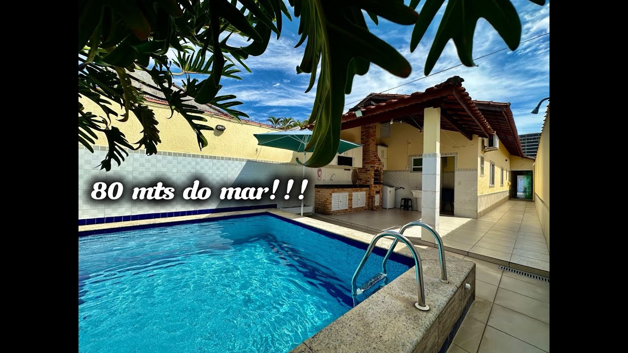 Ref. 15811 -Casa Geminada -80mts Praia -Piscina - Churrasqueira