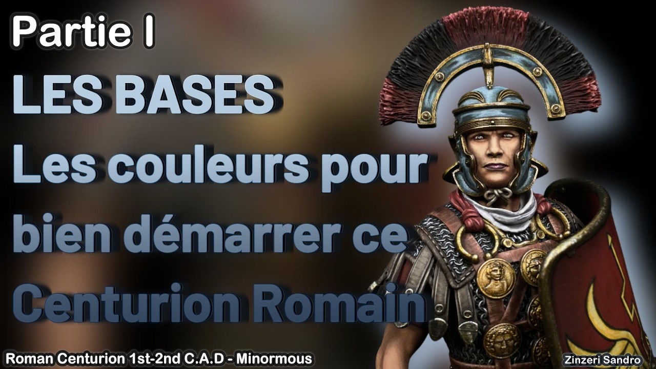 Tuto : Toutes les couleurs de base pour bien démarrer ce buste - R.Centurion - Partie 1
