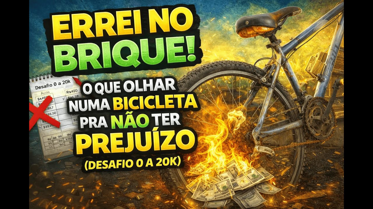 NÃO COMETA ESSE ERRO NO BRIQUE - O que olhar numa bicicleta pra NÃO ter prejuízo (Desafio 0 a 20K)
