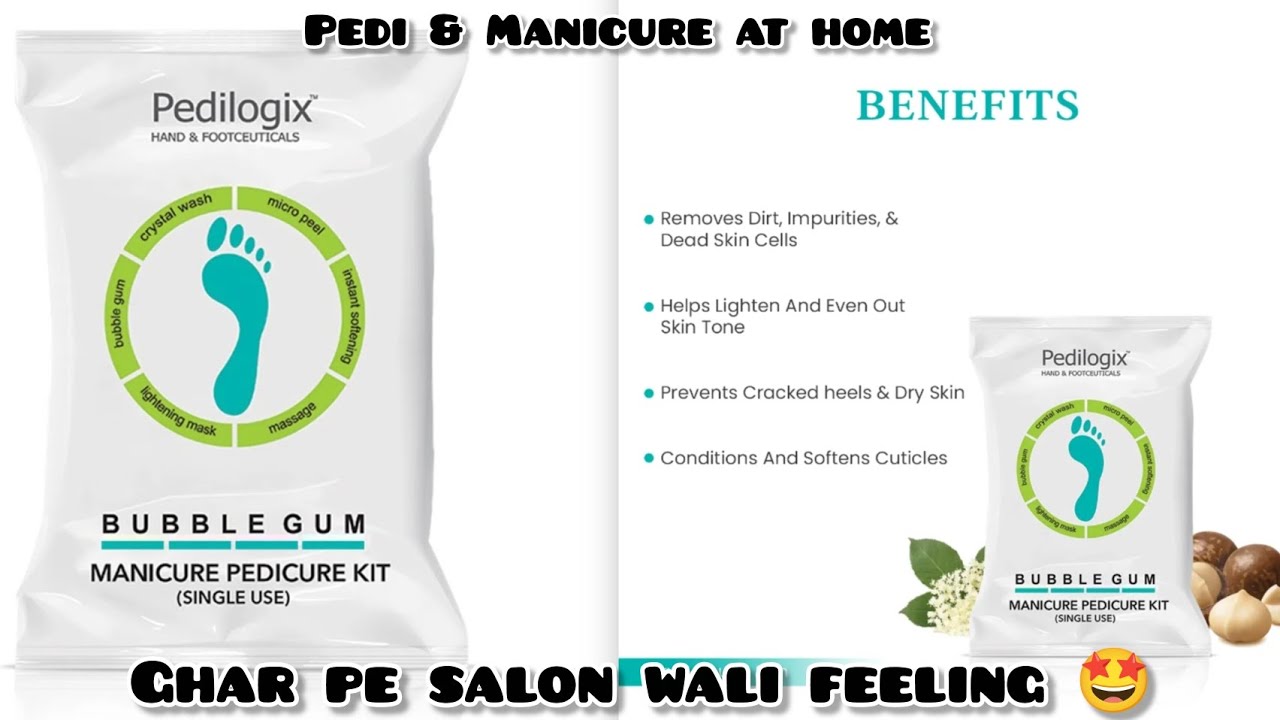 Ghar baithe salon wali manicure & pedicure🤯 Tired of dry feet ?😑Watch this🫠 
