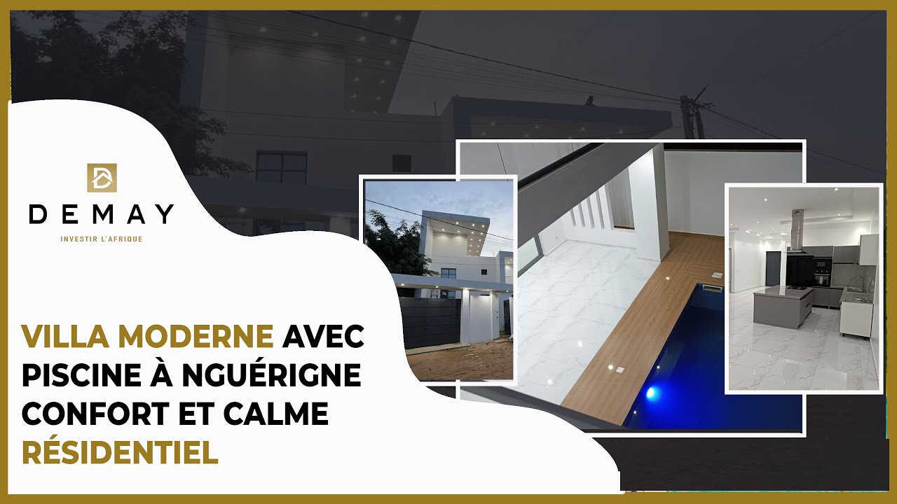 Villa moderne avec piscine à Nguérigne – Confort et calme résidentiel