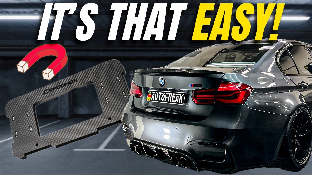 The BEST License Plate Mount For Your BMW M3!! - Carbonex