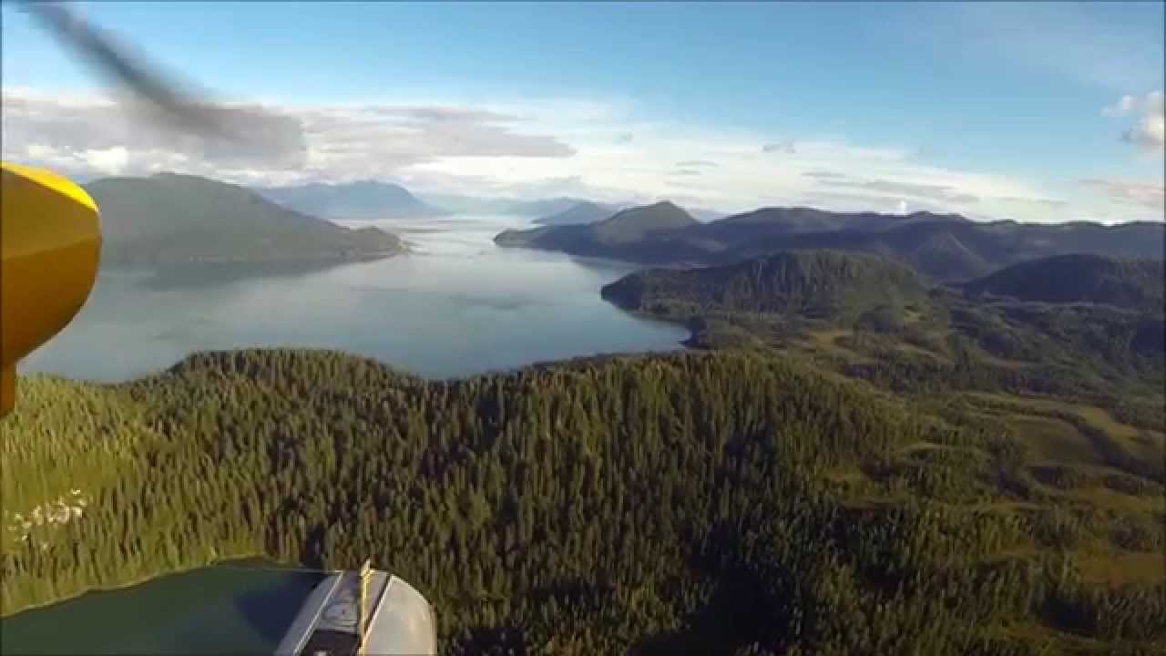 Take-off From Petersburg Alaska Seaplane Base to Wrangel Harbor