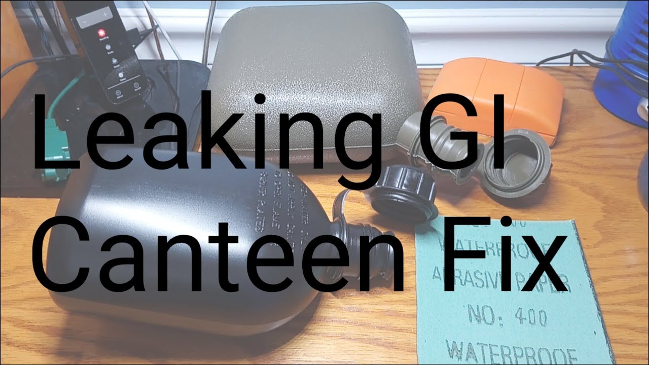 How to stop leaking GI / Military canteen - simple fix for leaky cap