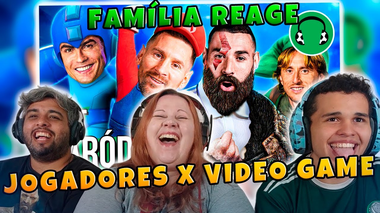 FAMÍLIA REAGE | E SE JOGADORES FOSSEM PERSONAGENS DE VIDEOGAME? | Paródia Bones - Imagine Dragons