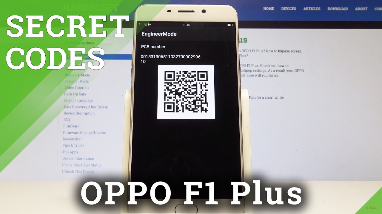 Secret Codes OPPO F1 Plus - Hidden Mode / Secret Menu / Advanced Features